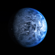 This illustration shows HD 189733b, a huge gas giant that orbits very close to its host star HD 189733.